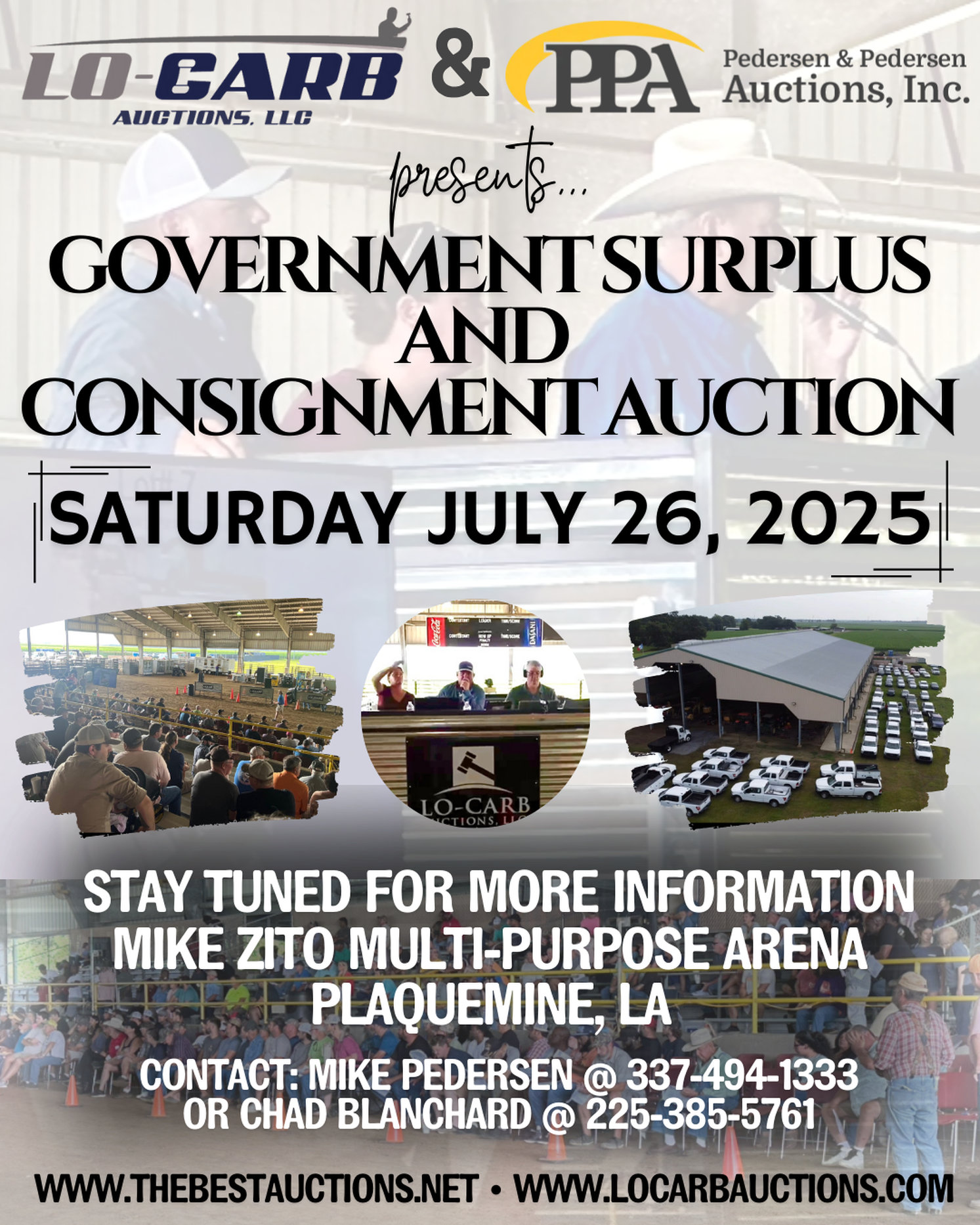 Lo-Carb Auctions & Persersen & Pedersen Auctions - Government Surplus & Consignement Auction - July 26 2025